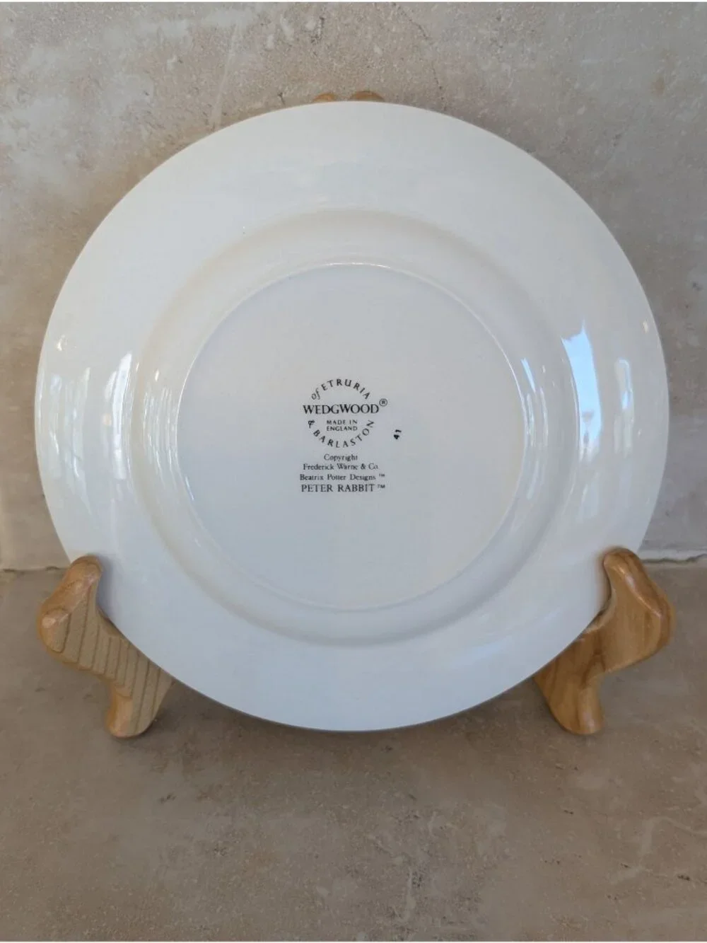 Vintage Wedgwood Beatrix Potter Peter Rabbit Nursery Plate 